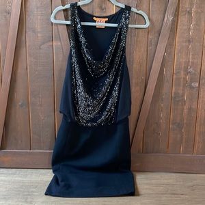XS Tory Burch Black Cocktail Dress